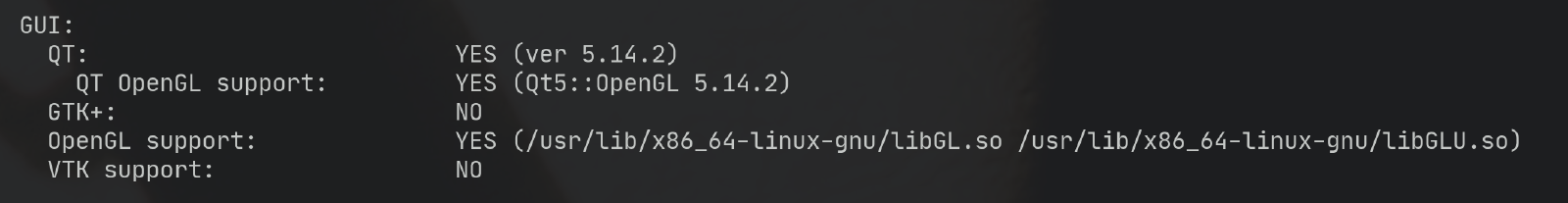 Suporte a Qt 5 e OpenGL encontrado pelo CMake